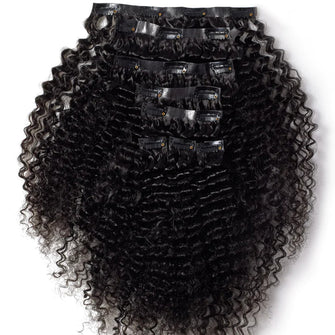 Seamless Clip in Hair Extension Kinky Curly Virgin Human Hair Over $200 per order get Free small sample Buy more than 2PCS Enjoy $20-$50 OFF