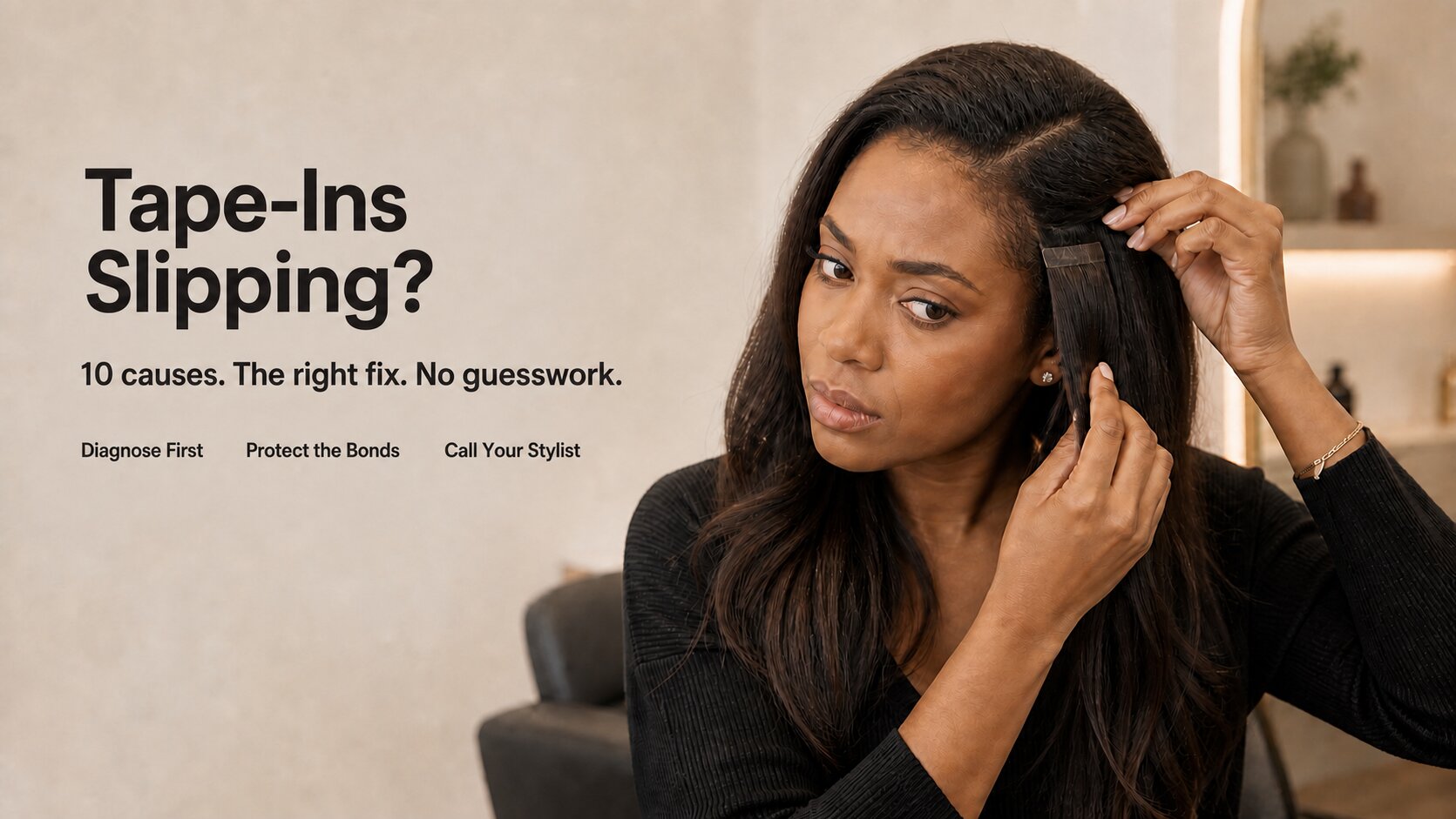 Tape-In Extensions Slipping? 10 Causes and the Right Fix