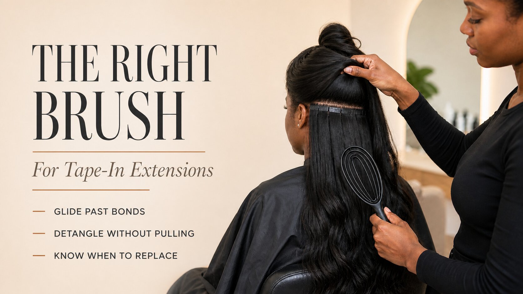 What Brush Should You Use for Tape-In Extensions?