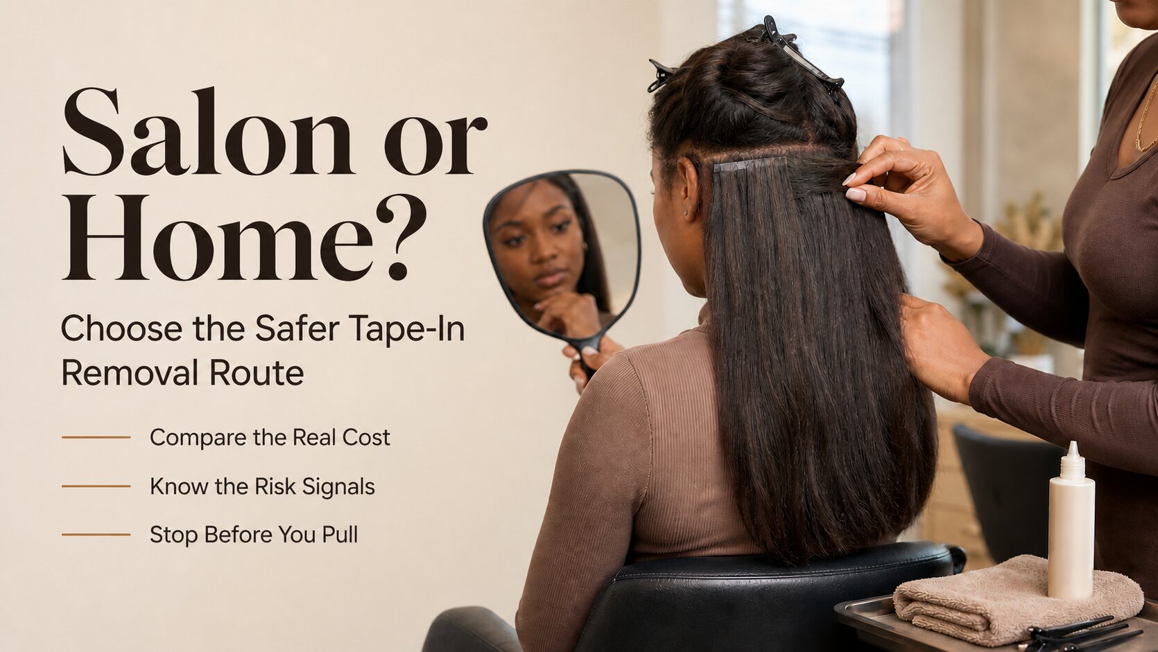 Salon vs At-Home Tape-In Removal: Cost, Risk and What to Expect