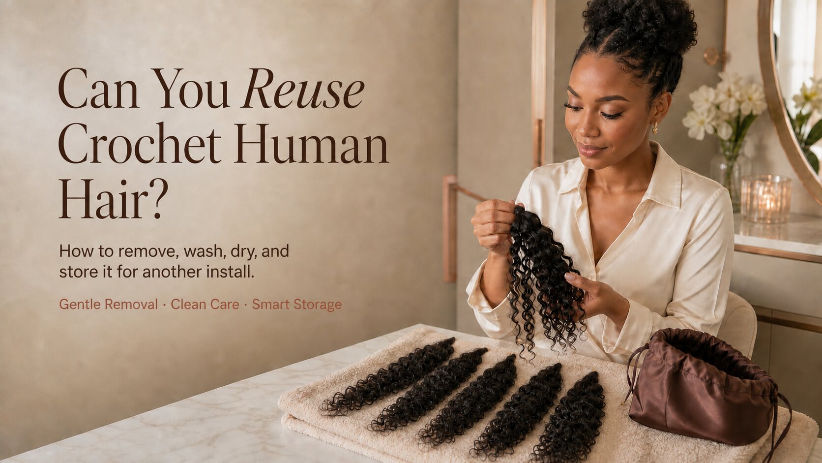 How to Refresh Crochet Curls Between Wash Days