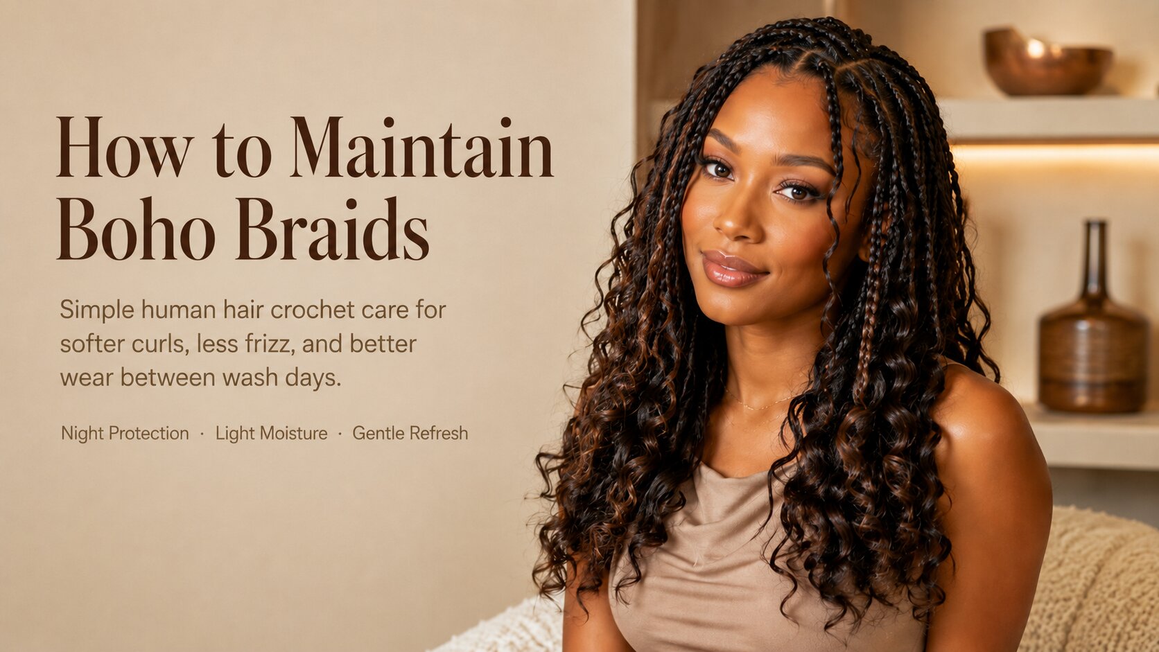 How to Maintain Boho Braids With Human Hair Crochet Extensions