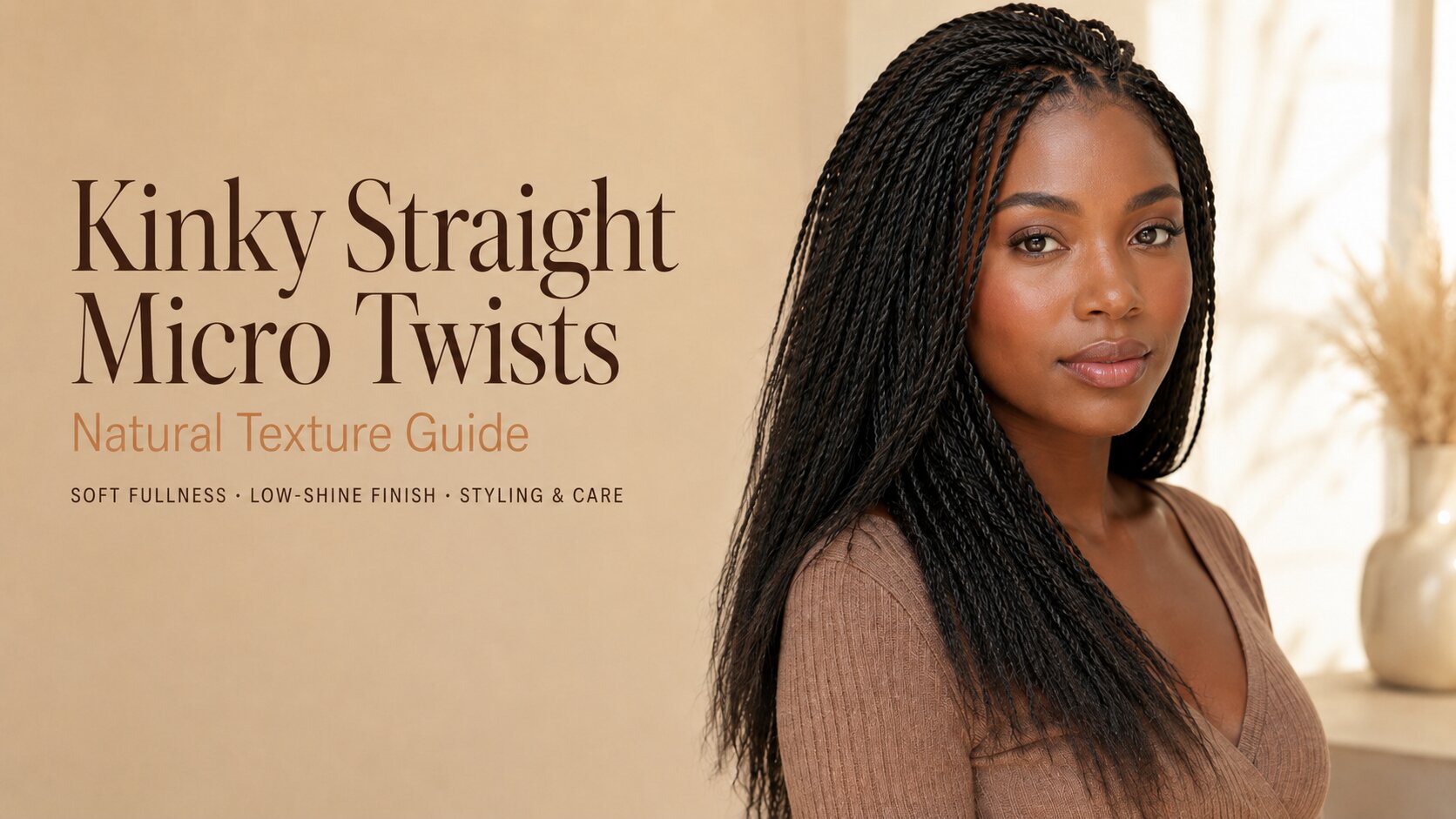 Kinky Straight Crochet Hair for Micro Twists: Natural Texture Guide