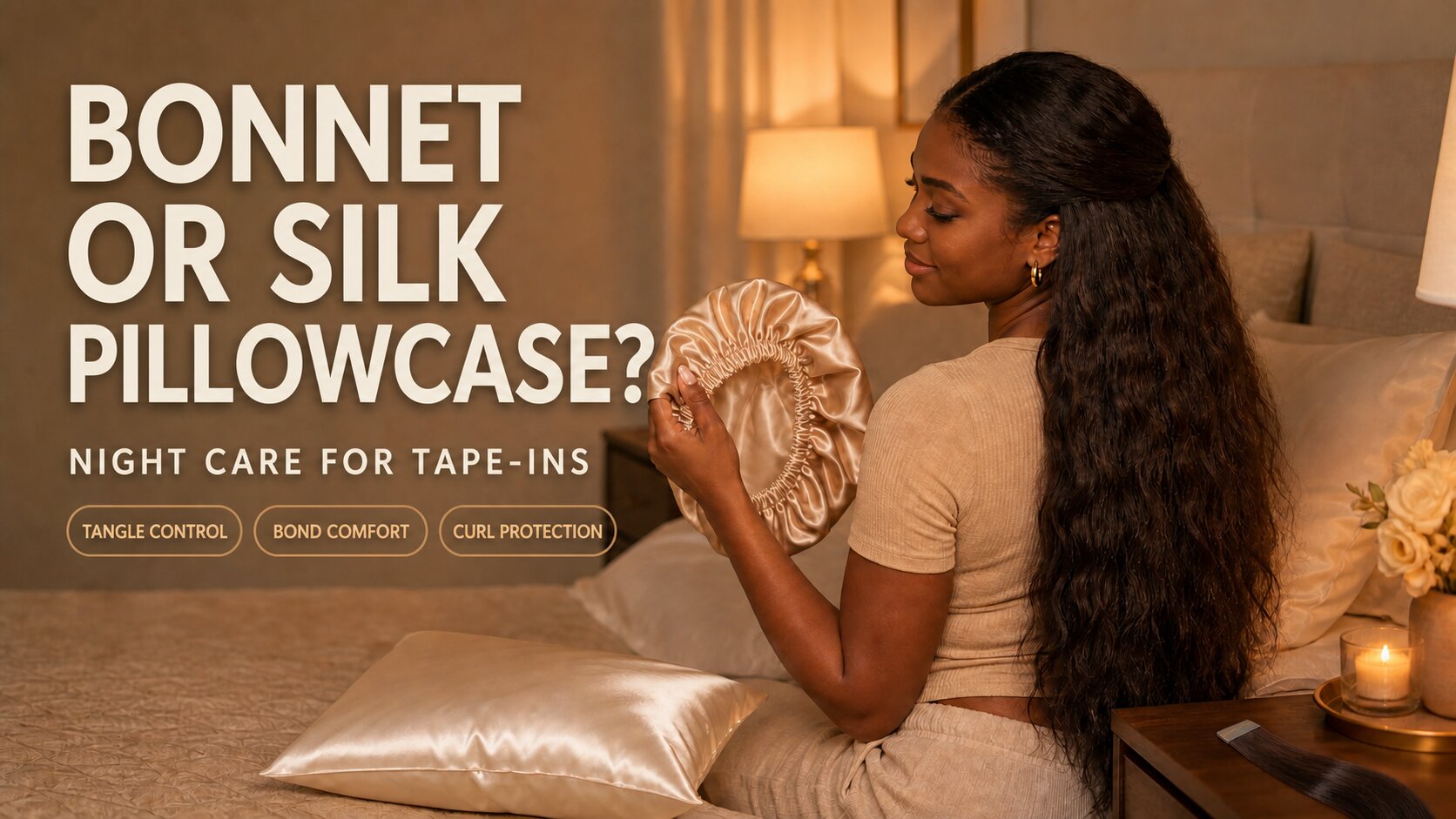 Bonnet vs Silk Pillowcase for Tape-Ins: Which Prevents More Tangles?