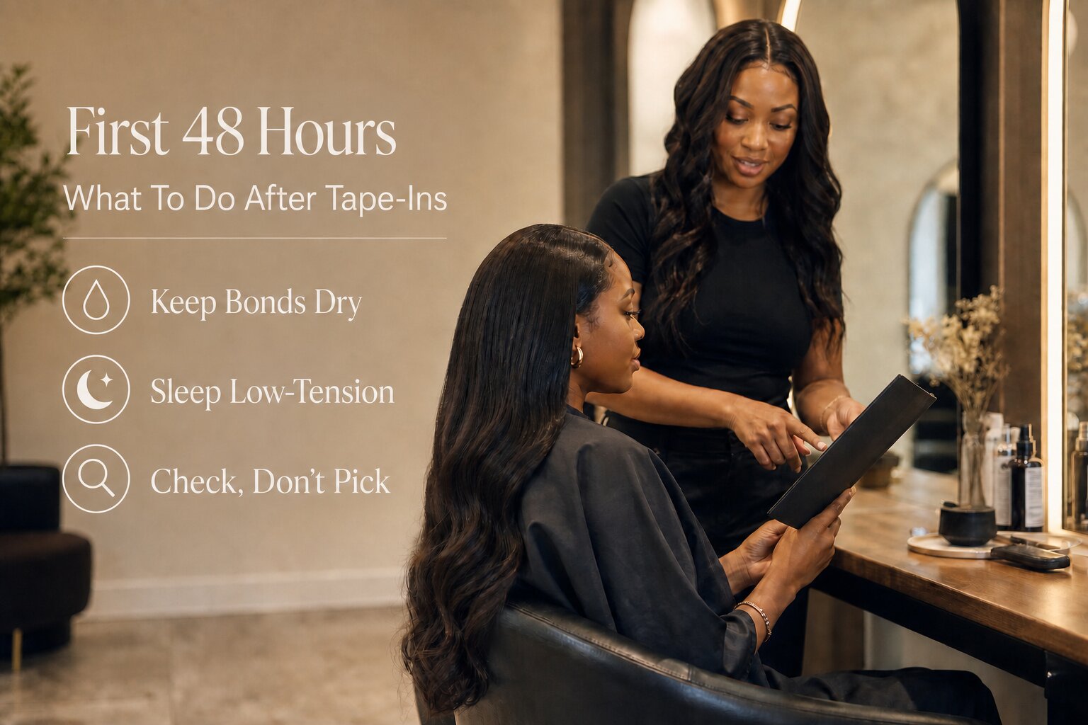 Your First 48 Hours with Tape-In Extensions: Complete Aftercare Checklist