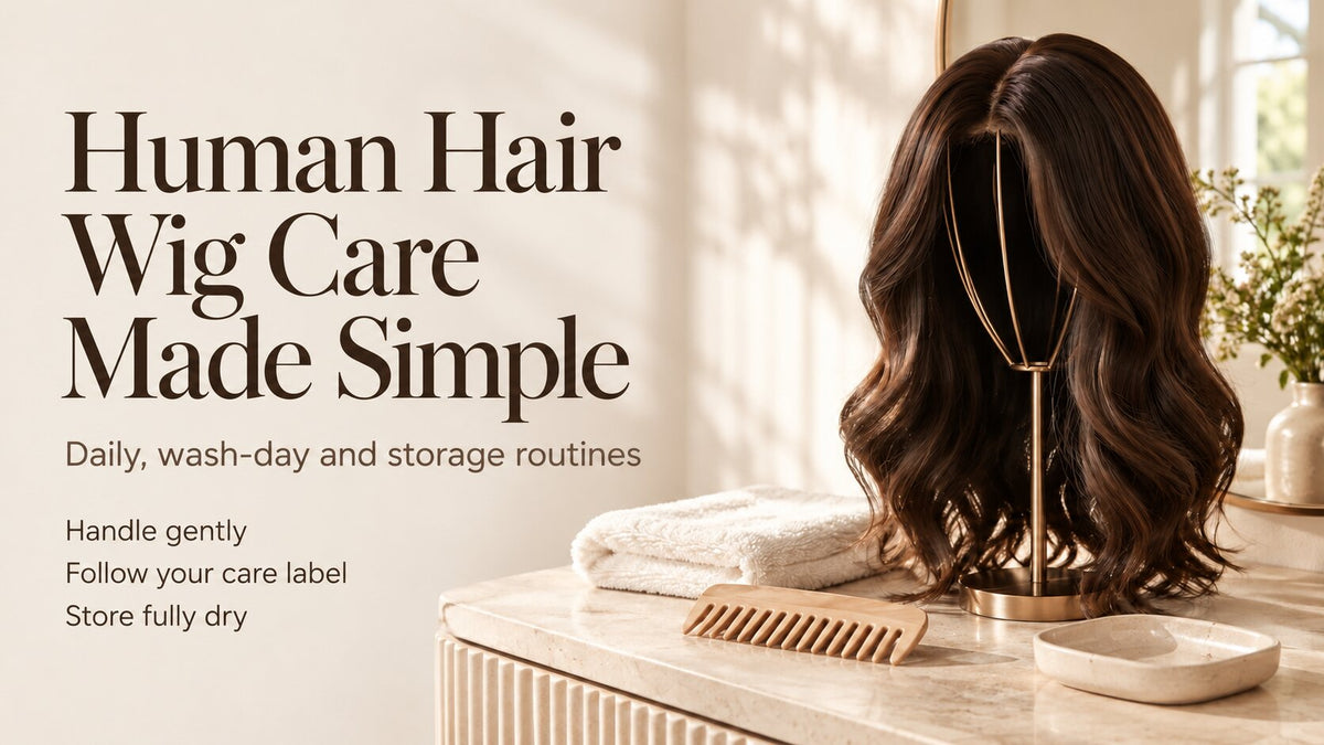 Human Hair Wig Care: Your Daily, Wash-Day and Storage Routine
