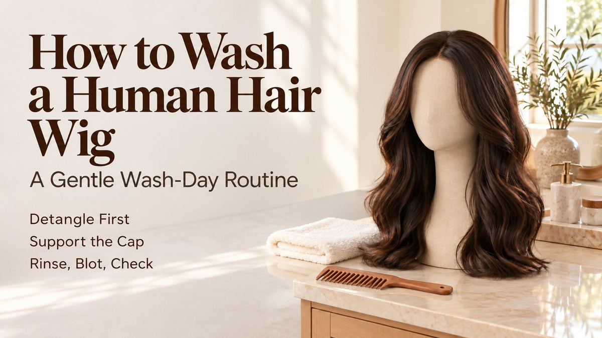 How to Wash a Human Hair Wig Without Tangling the Lengths