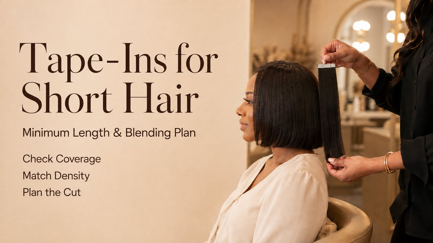 Tape-In Extensions for Short Hair: Minimum Length and Blending Plan