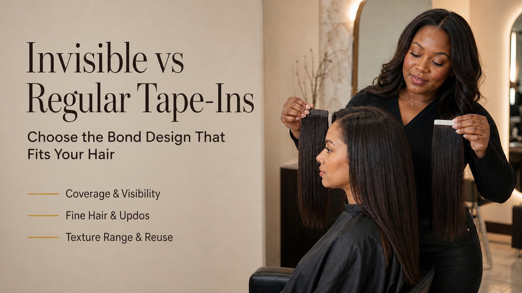 Invisible vs Regular Tape-Ins: Bond Construction and Best Use Cases
