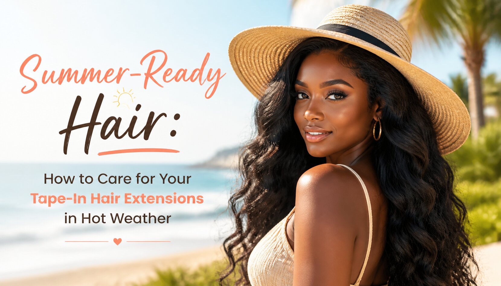 Summer-Ready Hair: How to Care for Your Tape-In Hair Extensions in Hot Weather