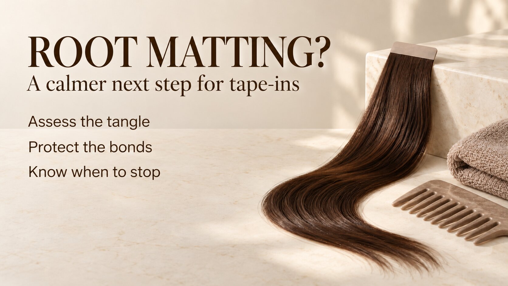 Tape In Extensions Matted at Root: Rescue and Prevention