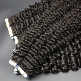 11A Kinky Curly Tape in Hair Extensions(40pcs/pack）