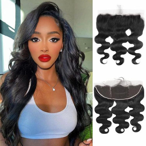 Body wave Virgin Human Hair 13X4 Transparent Lace Frontal - URBAN CHIC HAIR