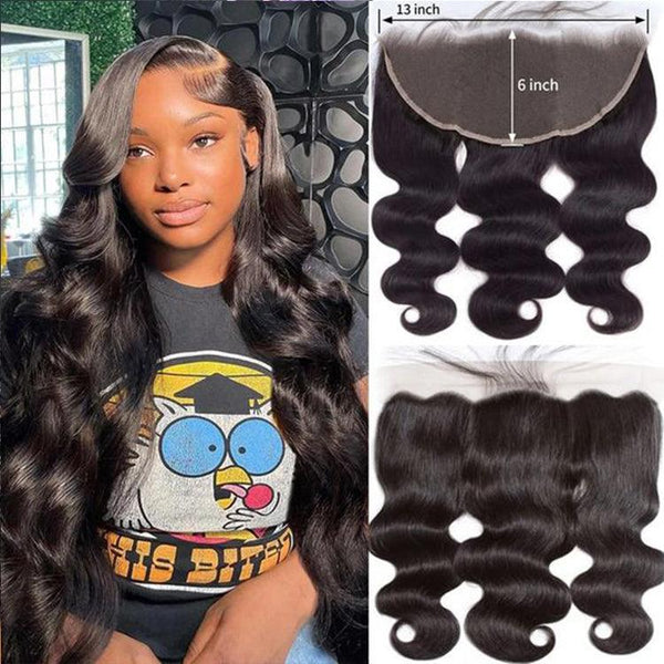 Body wave Virgin Human Hair 13X6 HD Lace Frontal - URBAN CHIC HAIR