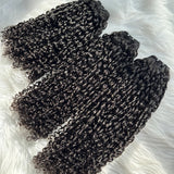 (3 Bundles Deal) Virgin Pixie Curly Bundles Double Drawn