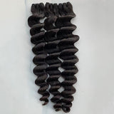 (3 Bundles Deal) Raw Loose Deep Wave Bundles Double Drawn