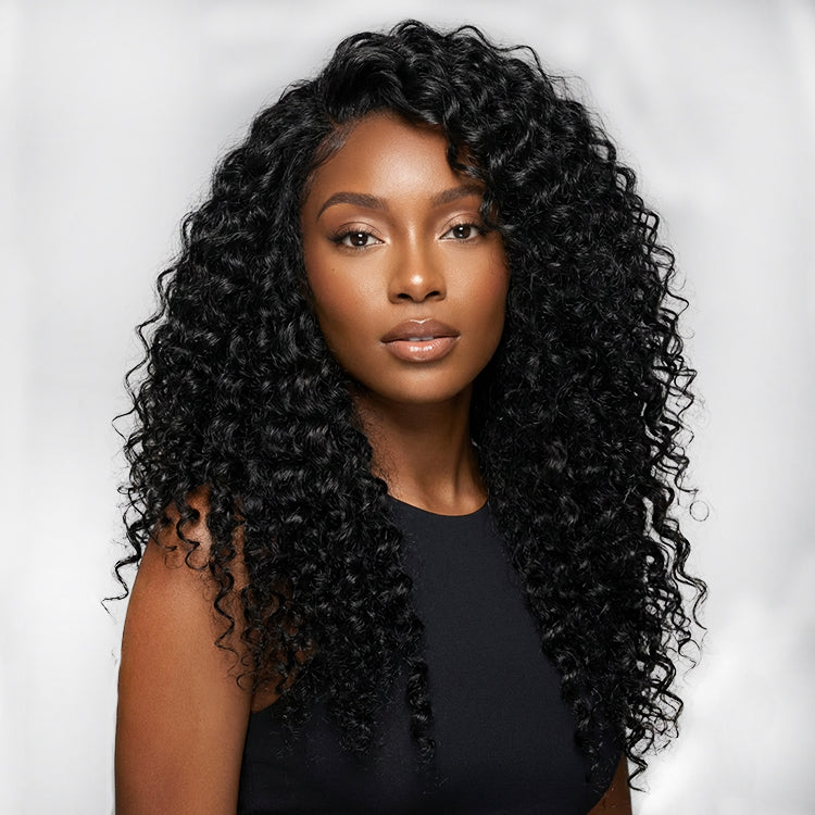 (3 Bundles Deal) Raw Burmese Curly Hair Bundles Double Drawn