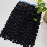 Burmese Curly Tape In Hair Extensions Double Drawn