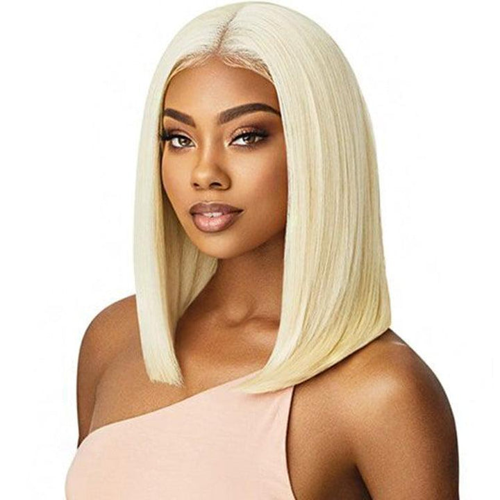 613 blonde Bob Straight 180% Density Virgin Human hair 13x4 Transparent Lace Full Frontal Wigs - URBAN CHIC HAIR