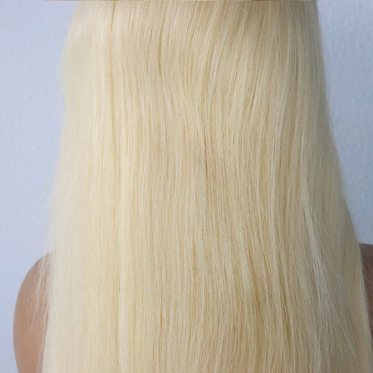 613 blonde Straight Virgin Human hair 5x5 HD Lace Closure Glueless wigs