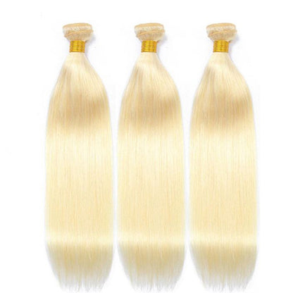 613 blonde Virgin Straight Human Hair Hair Bundles