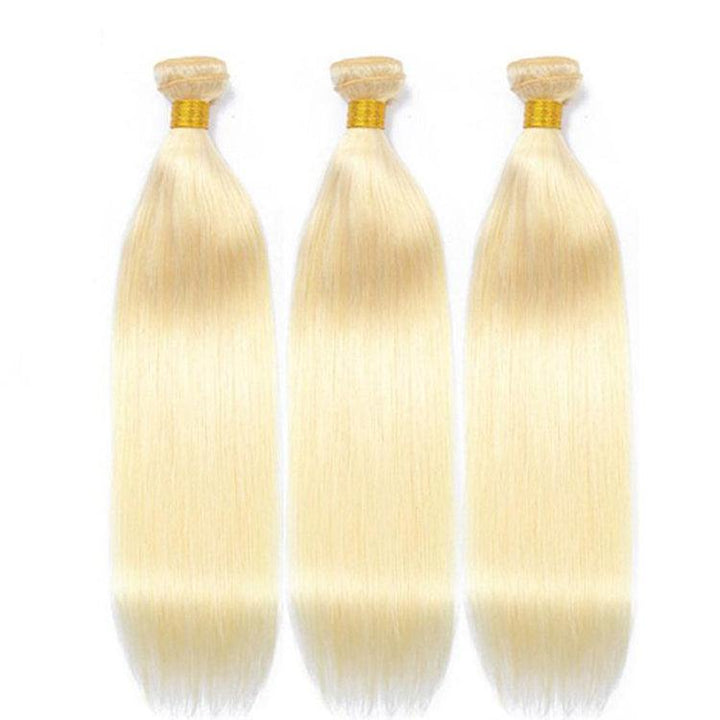 613 blonde Virgin Straight Human Hair Hair Bundles - URBAN CHIC HAIR