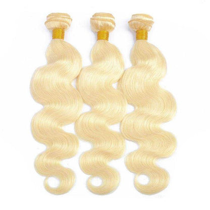 613 blonde Virgin Body Wave Human Hair Hair Bundles