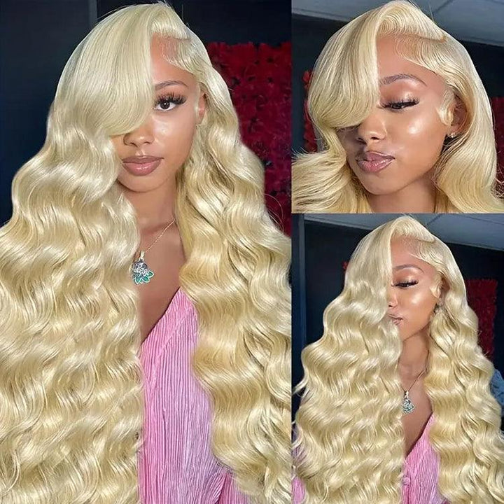 613 blonde Virgin body wave double drawn Hair Bundles - URBAN CHIC HAIR