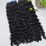 Burmese Curly Tape In Hair Extensions Double Drawn