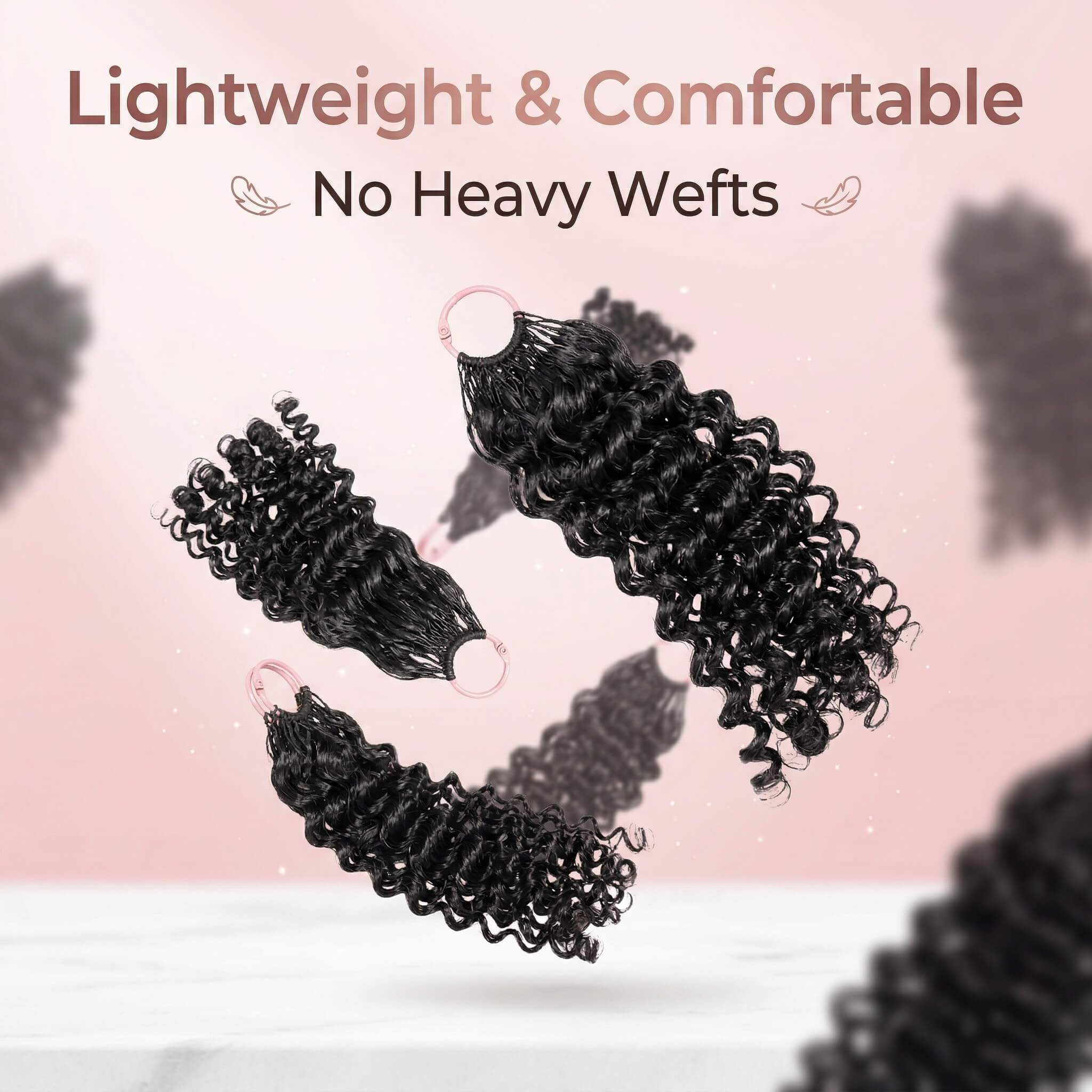 Burmese Curly Crochet Human Hair Knotless 3 Packs Full Head 70g×3 Virgin 1B 12-26 Inch