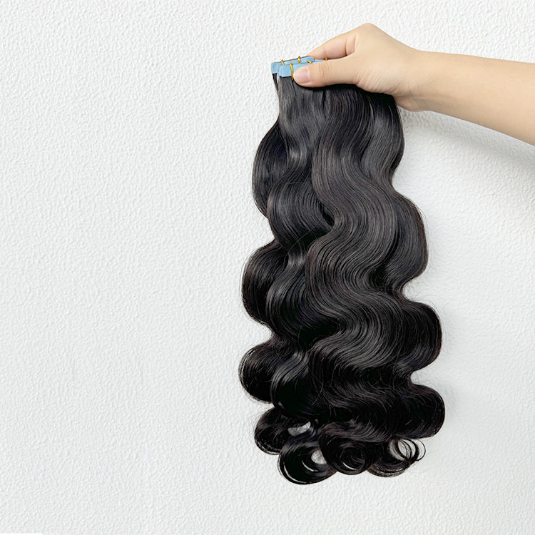 Body Wave Tape in Hair Extensions Virgin Human Hair Body Wave