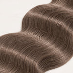 Before and after #8 light brown body wave crochet hair protective-style installation