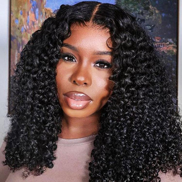 Burmese curly Virgin Human hair 13x6 HD Lace Full Frontal Glueless Wigs - URBAN CHIC HAIR