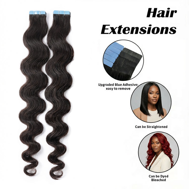 Cambodian Wave Tape In Hair Extensions Double Drawn