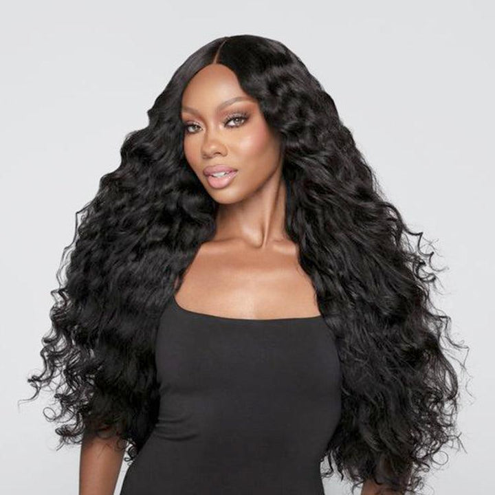 Cambodian Wavy Virgin Human hair 13x6 HD Lace Full Frontal glueless Wigs - URBAN CHIC HAIR