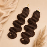 How to install UrbanChichair Body Wave Crochet Human Hair with crochet hook and braid method