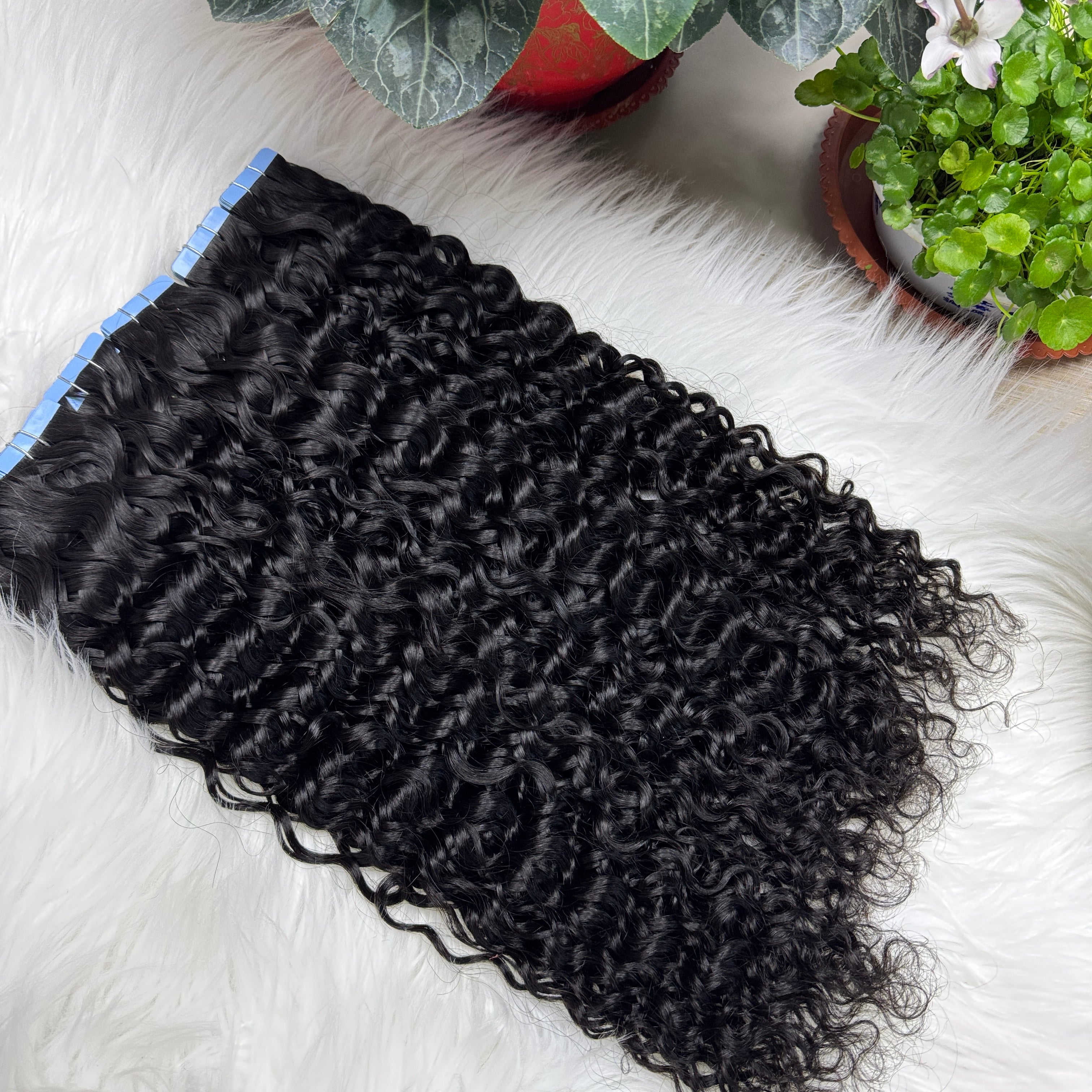 Water Wave Tape In Hair Extensions Double Drawn