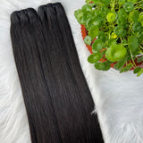 (3 Bundles Deal) Raw Bone Straight Hair Bundles Double Drawn