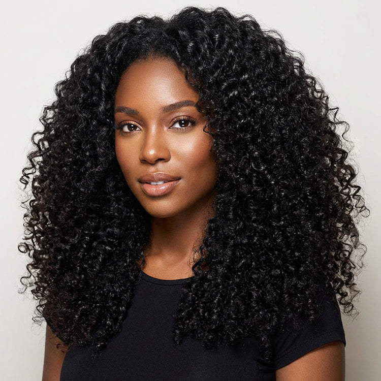 (3 Bundles Deal) Raw Kinky Curly Bundles Double Drawn