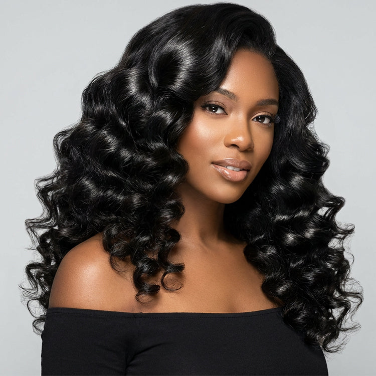 (3 Bundles Deal) Raw Loose Wave Bundles Double Drawn
