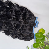 Natural Wave Tape In Hair Extensions Double Drawn