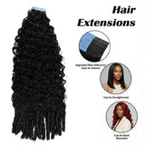 Eurasian Curly Tape In Hair Extensions Double Drawn