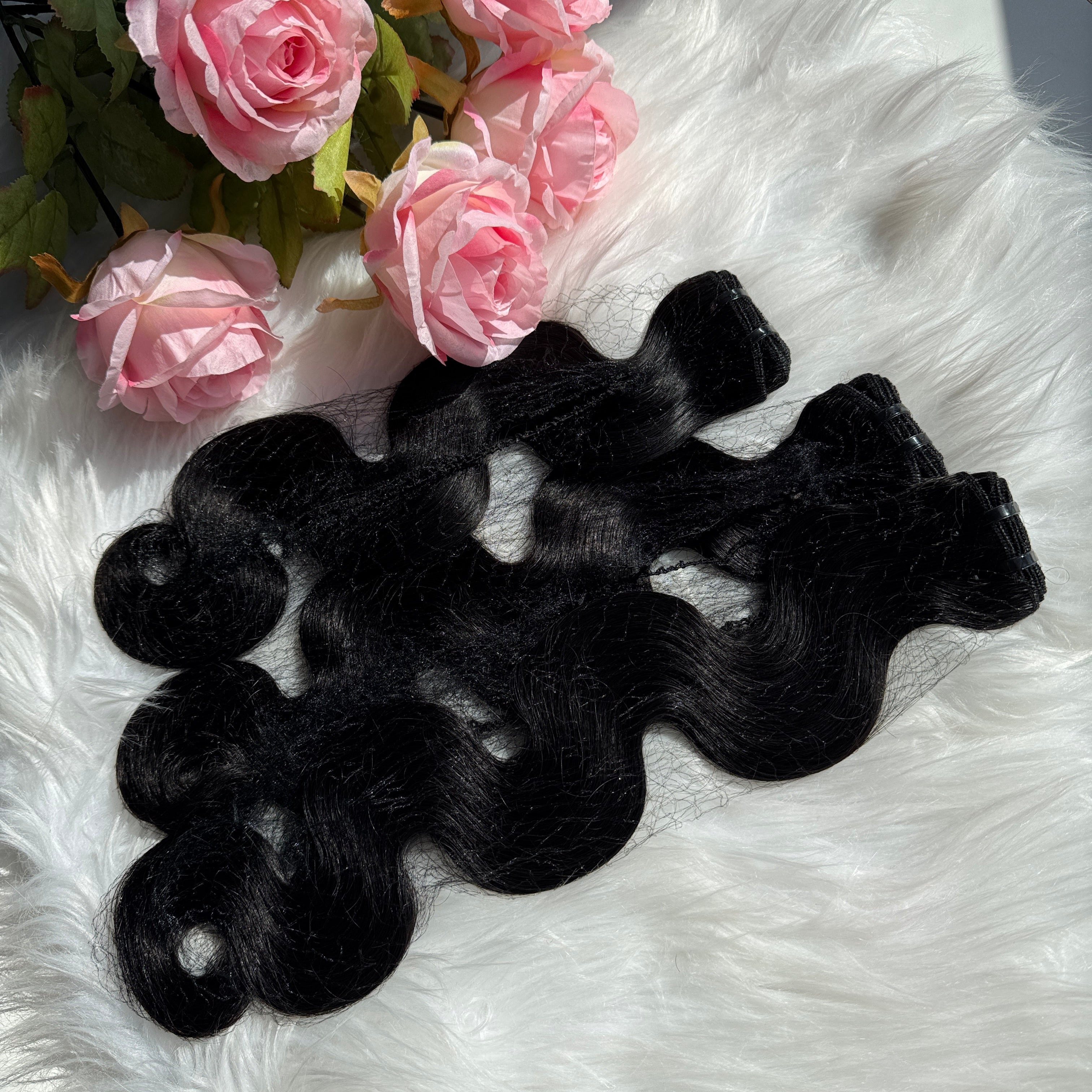 (3 Bundles Deal) Raw Body Wave Hair Bundles Double Drawn