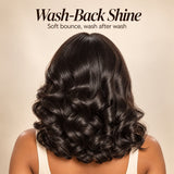 UrbanChichair 7x6 HD lace body wave wig featuring four styling options: middle part, side part, C-part and deep side part.