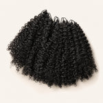 UrbanChichair multi-textured kinky curly crochet human hair bundle with pre-separated loop strands in natural black