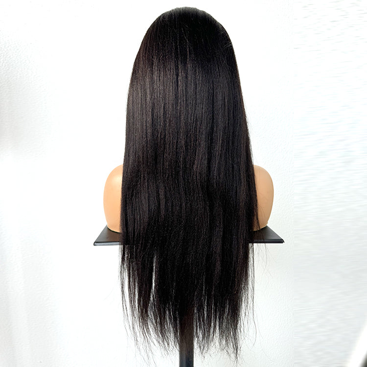 Yaki Virgin Human hair 5x5 HD Lace Closure Glueless Wigs