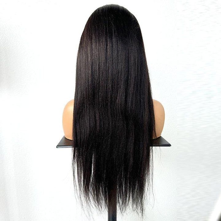 Yaki Virgin Human hair 9x6 HD Lace Full Frontal Glueless Wigs - URBAN CHIC HAIR