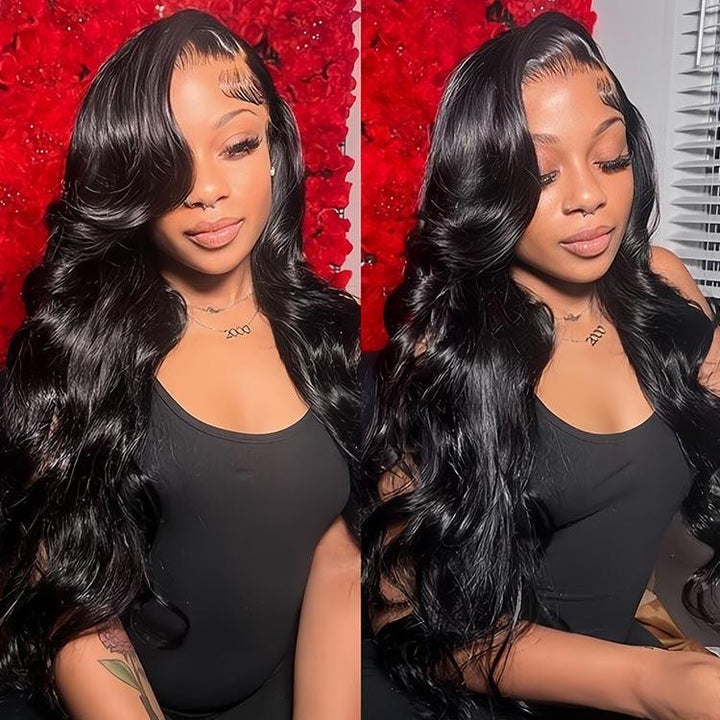 Body Wave Virgin Human Hair 13x6 HD Lace Full Frontal Glueless Wig - URBAN CHIC HAIR