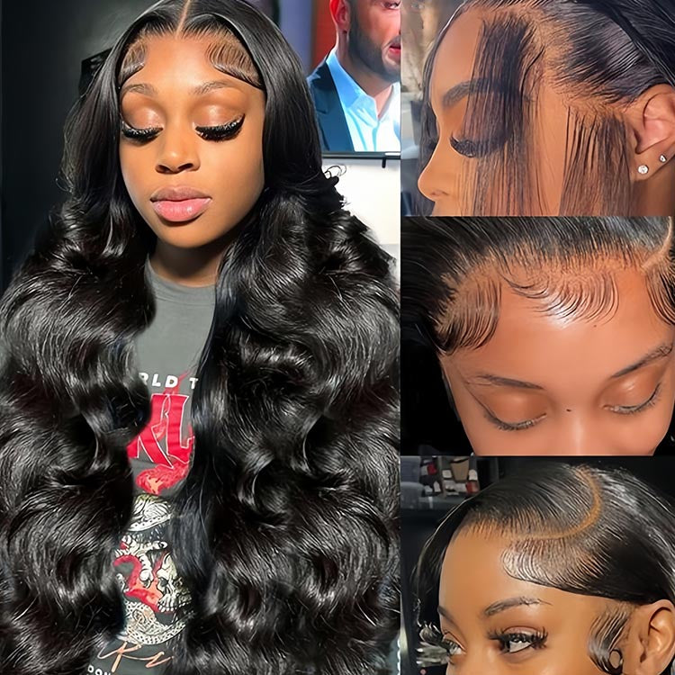 Body Wave  Virgin Human Hair 5x5 HD Lace Closure Glueless Wigs