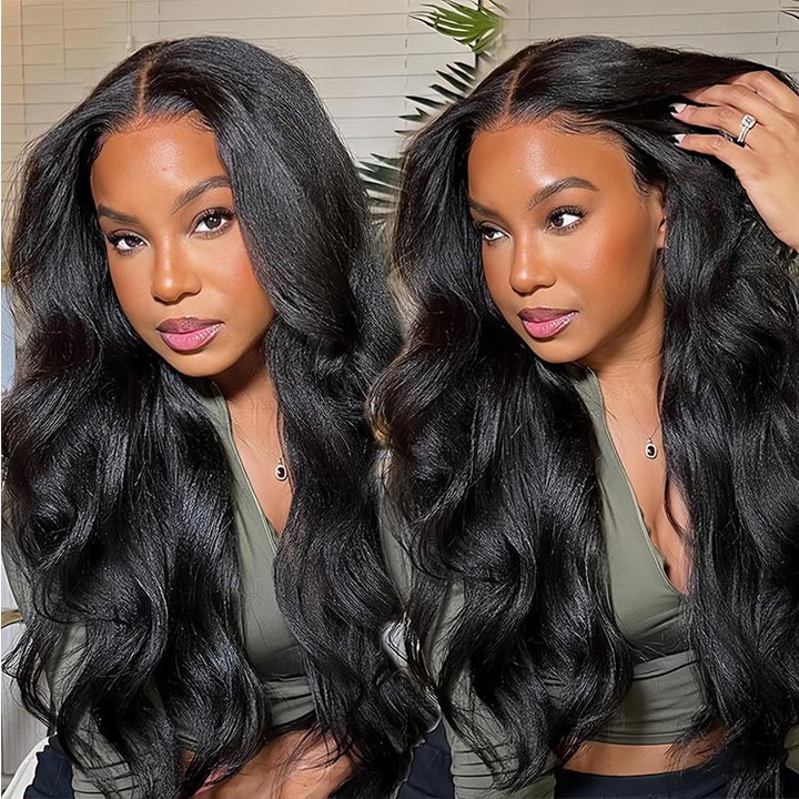 Body Wave Virgin Human Hair 9x6 Transparent Lace Full Frontal Glueless Wigs - URBAN CHIC HAIR